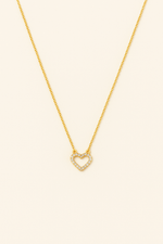Load image into Gallery viewer, Pavé Diamond Heart Necklace