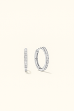 Load image into Gallery viewer, Pavé Diamond Huggie Hoops
