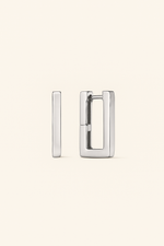 Load image into Gallery viewer, Block Medium Hoops