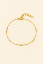 Load image into Gallery viewer, Baguette Stone Station Bracelet