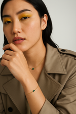 Load image into Gallery viewer, Baguette Emerald Bracelet