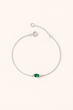 Load image into Gallery viewer, Baguette Emerald Bracelet