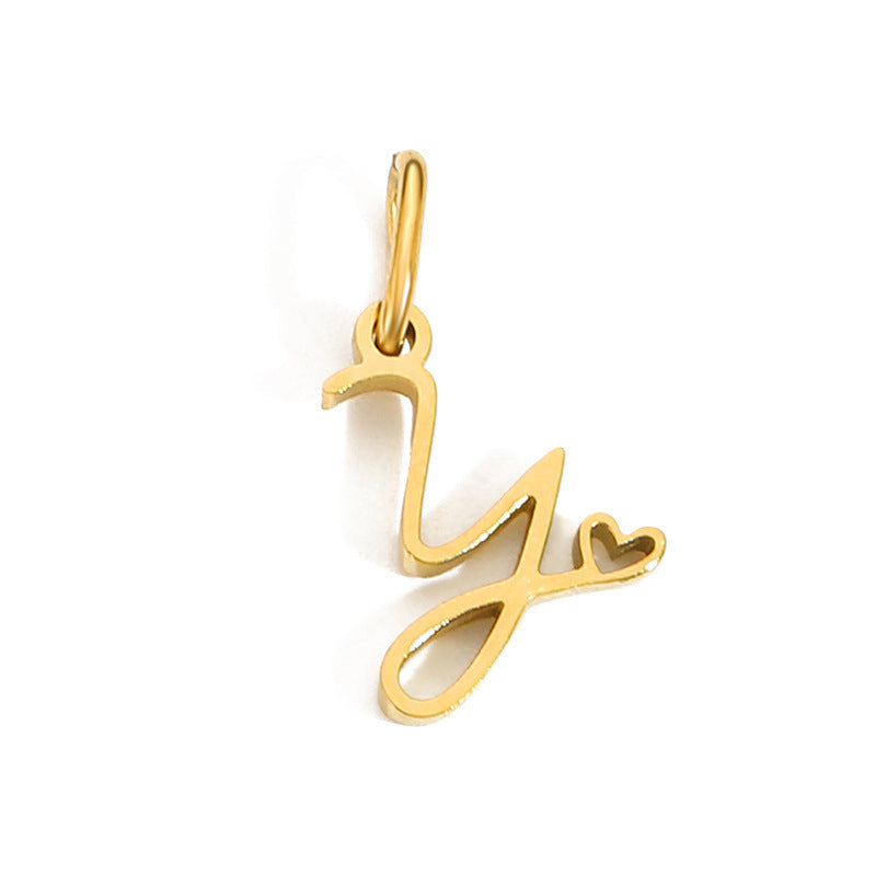 Cursive Letter Charm