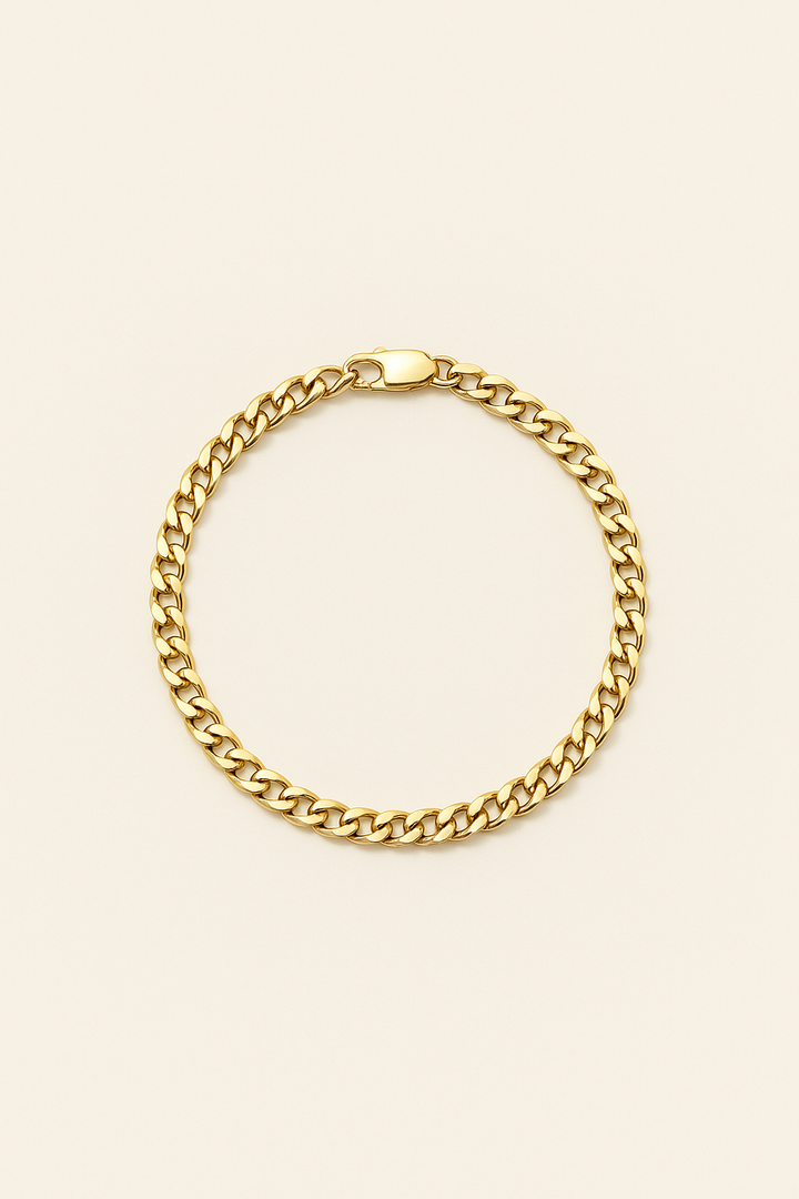 Flat Curb Chain Bracelet