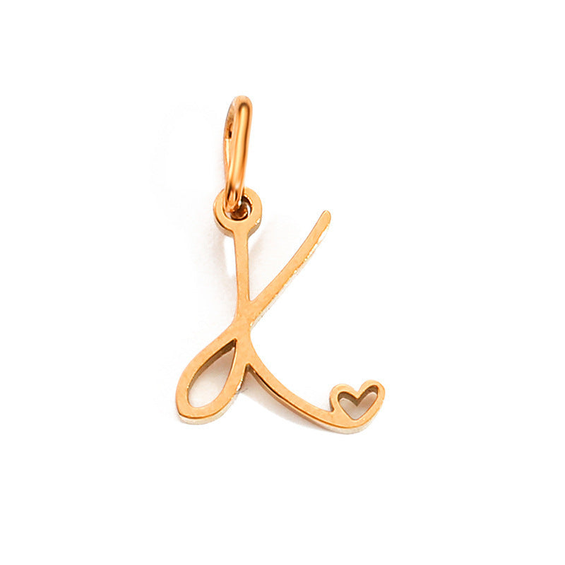 Cursive Letter Charm